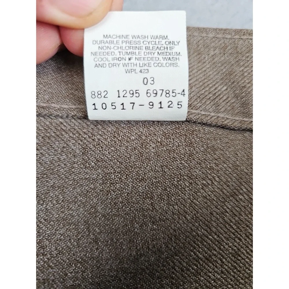 VTG Levi's Dacorn Polyester 517 Pants Men's 40x32 Earth Brown Scovill Zipper